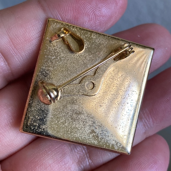 🖤Vtg💕Japanese Paper art brooch - Picture 5 of 8